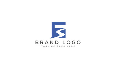 letter FS logo design vector template design for brand.
