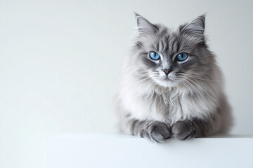 Fluffy Cat Portrait.
