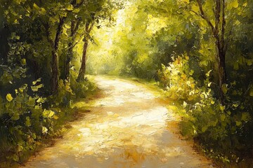 Obraz premium Abstract oil painting illustration background created with Generative AI