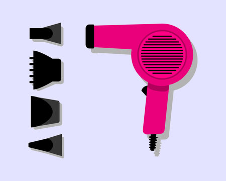 recommend clip art: Hair dryer Line Icon fashion hairdryer of hairdresser to blow-dry and electric hair-dryer blower. Barber styling appliance. Vector cartoon illustration