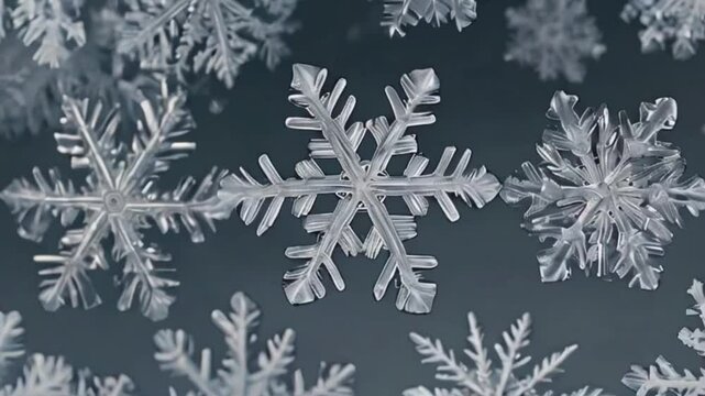 winter snowflakes background