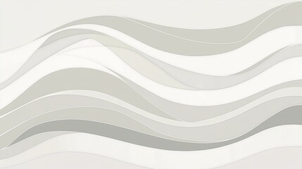 Obraz premium Soft Curved Lines in Neutral Tones