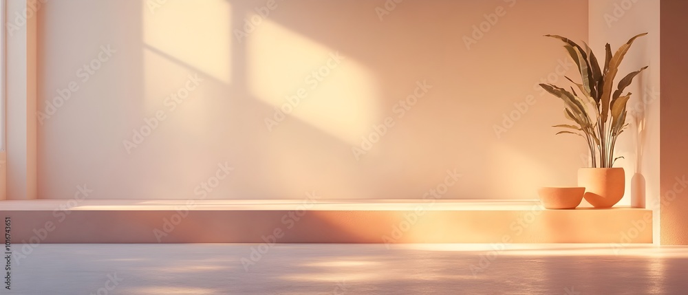 Poster aesthetic monochromatic backdrop with soft gradients and sleek shapes offering a visually pleasing m