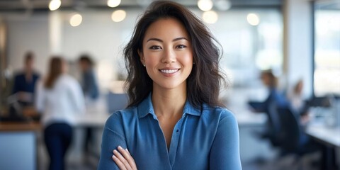 Asian business woman executive clothing apparel.
