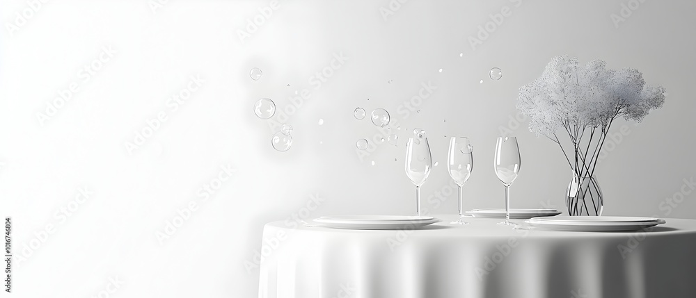 Aufkleber minimalist monochrome backdrop design with sleek elegant elements creating a sophisticated setting f