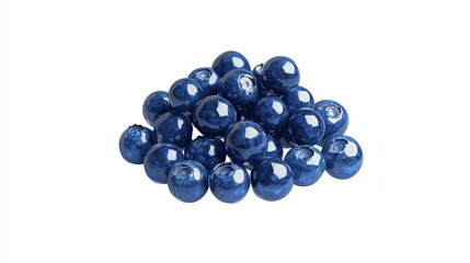 A collection of glossy blue spheres arranged in a compact pile on a white background.