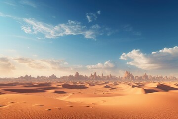 Fototapeta premium Desert sky landscape outdoors.