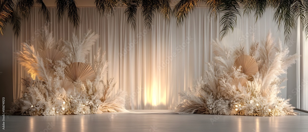 Poster elegant and sophisticated backdrop featuring minimalist monochromatic designs with subtle color vari