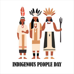 Indigenous People Day Vector Design