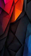  A tight shot of a cell phone's multicolored backscreen