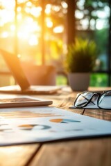 Business plan with a vision and mission statement, strategic company direction