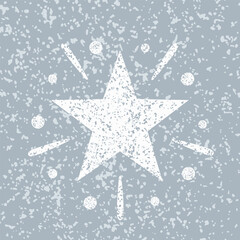 Fototapeta premium Star texture effect vintage decoration vector illustration.
