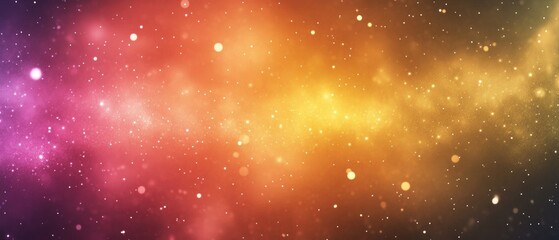 A colorful background with a lot of stars and a yellow line