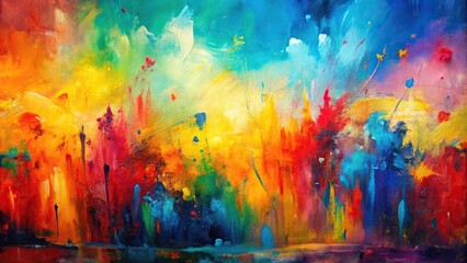 Abstract colorful painting