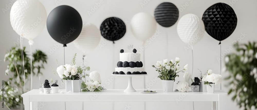 Aufkleber with monochromatic elegant shapes and minimalist designs to create a modern and sophisticated atmosp