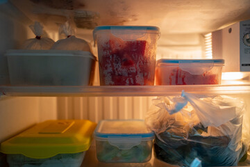 Organized Food Storage in Refrigerator – Fresh Groceries and Meals