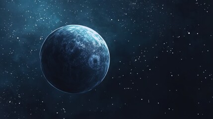 Obraz premium A Single Planet Against a Starry Night Sky