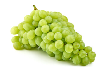 Green grape isolated on white background, Shine Muscat Green Grape isolated on white background.