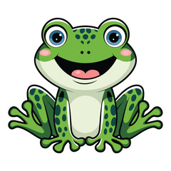 Obraz premium frog icon vector art 