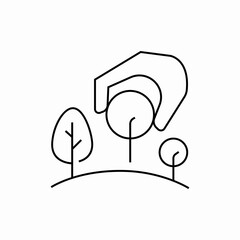 green city tree icon sign vector