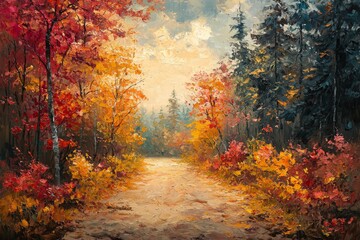 Abstract oil painting illustration background created with Generative AI