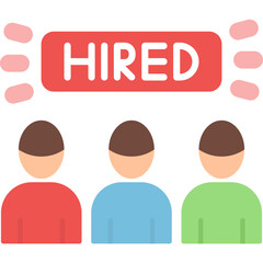 Hired icon