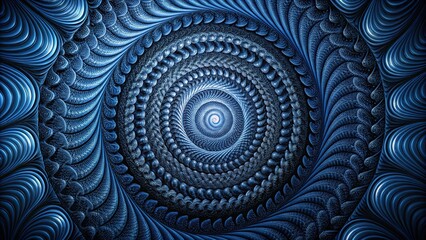asymmetrical intricate dark blue black spiral pattern layered texture elegant decor