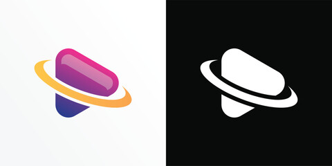 Star Logo Design isolated on white background