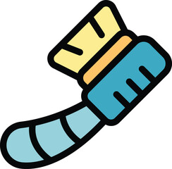 This vector icon features a cleaning brush, ideal for projects related to cleaning, hygiene, and maintenance