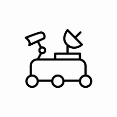 space car icon sign vector