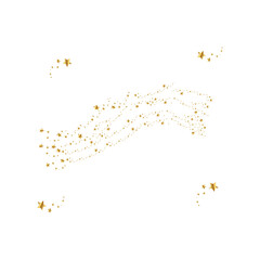 Fototapeta premium set Golden sparkles flowing