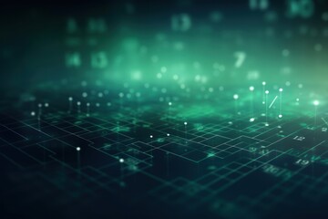 Math dark green background backgrounds technology futuristic.
