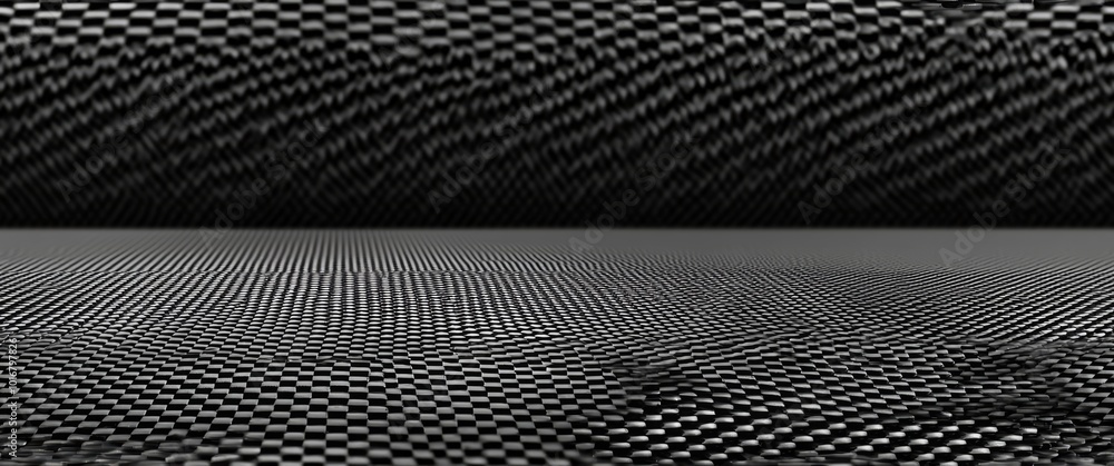 Poster abstract geometric wave texture in monochrome digital pattern