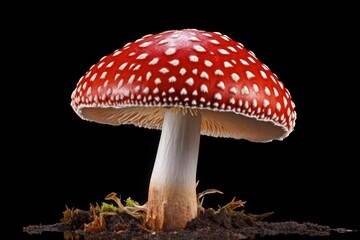 Fototapeta premium Amanita caesarea mushroom agaric fungus plant.
