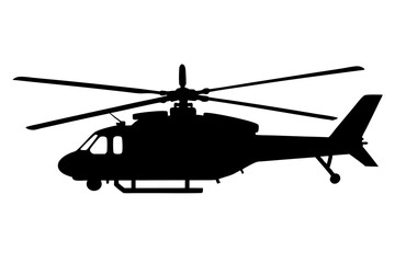 Helicopter Silhouette vector illustration