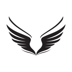 Wing black logo eagle falcon