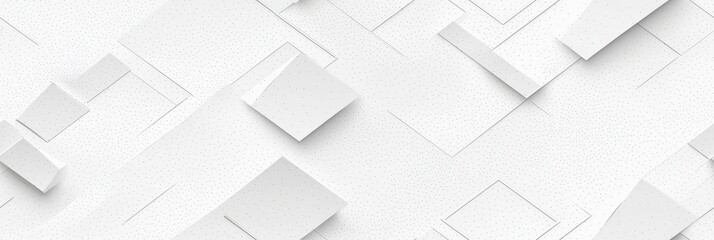 Elegant Minimalist Abstract Geometric Shapes Composition with Clean White Background