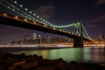 Obraz premium DUMBO Manhattan architecture cityscape building.