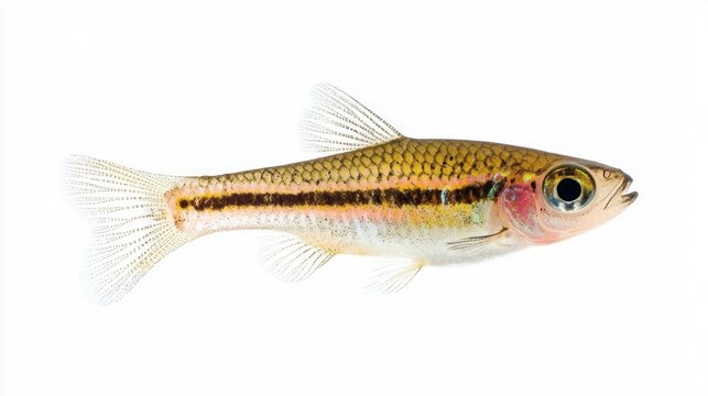 vibrant Giant Danio Devario aequipinnatus displays its striking colors and intricate patterns highlighting its beauty in a natural aquatic habitat.