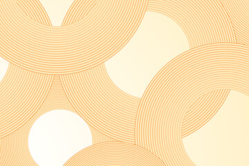 Abstract background featuring golden circles and swirling circular lines. The design showcases a geometric spiral and twirling elements, creating a modern aesthetic with a futuristic, technology.