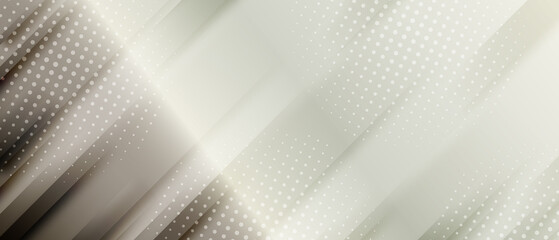 abstract grey banner background with diagonal stripes and dot halftone