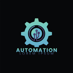 automation, tech logo design