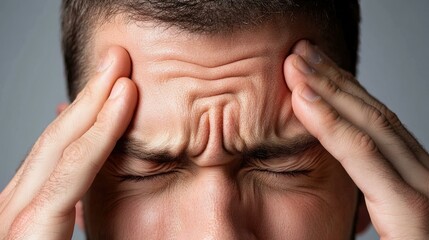 Fototapeta premium Man Suffering from Headache