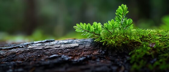 Obraz premium growth emerges from its core, framed by a verdant forest backdrop