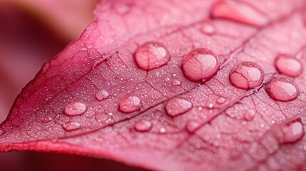 Fototapeta premium water droplets on its tip and center