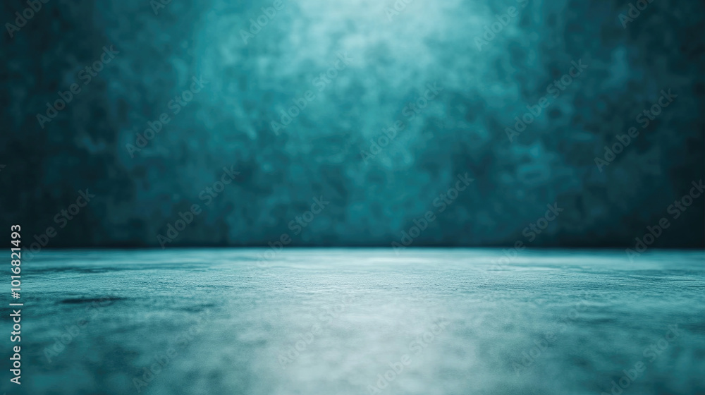 Poster abstract dark room concrete floor texture, illuminated by soft lighting, creating a moody and atmosp