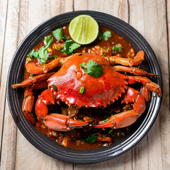 Singaporean Chilli Crab with Fried Buns