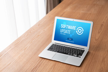 Software update on computer for modish version of device software upgrade