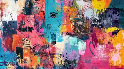 Colorful Digital Abstract Art for Background Use
