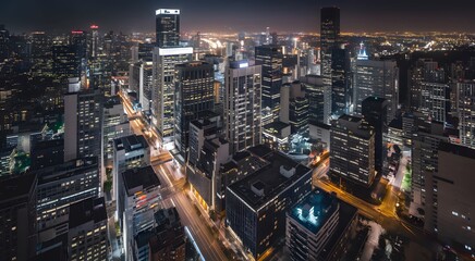 Obraz premium city at night